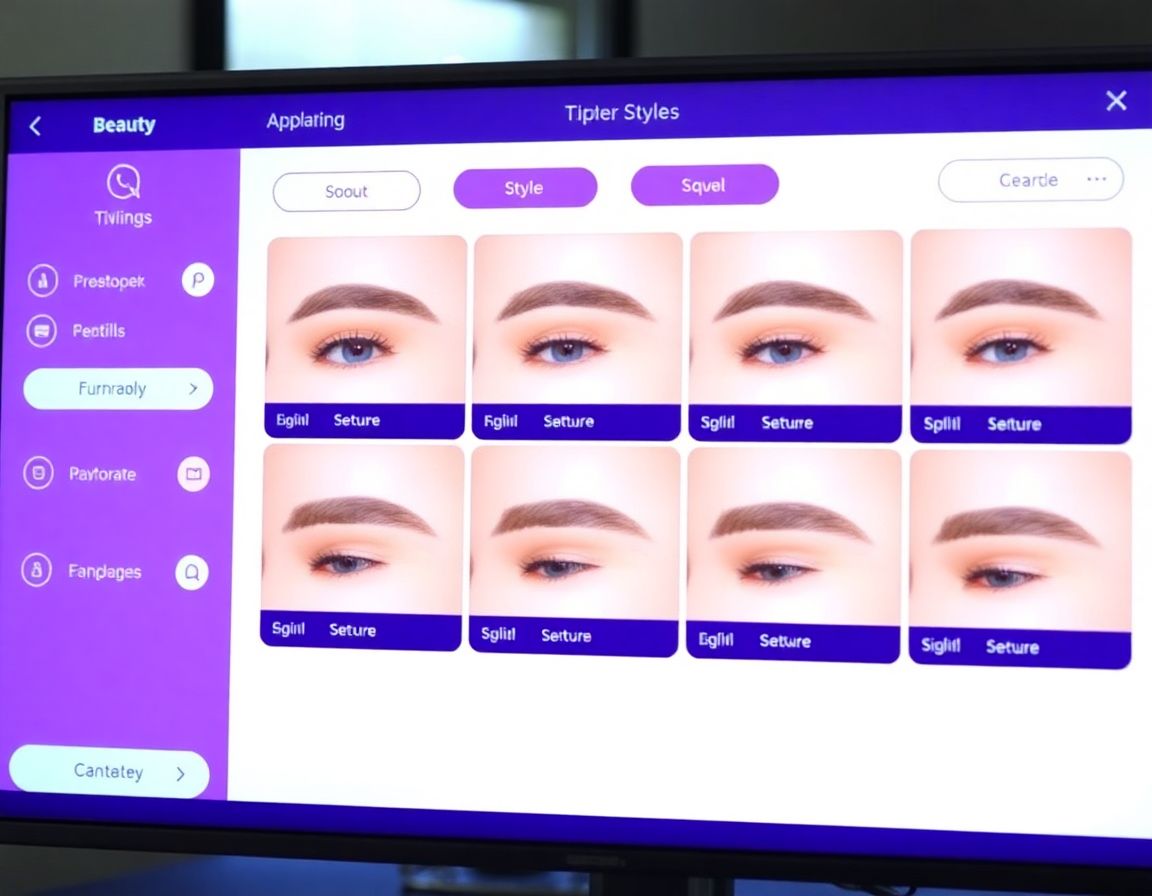 多种眉型选择